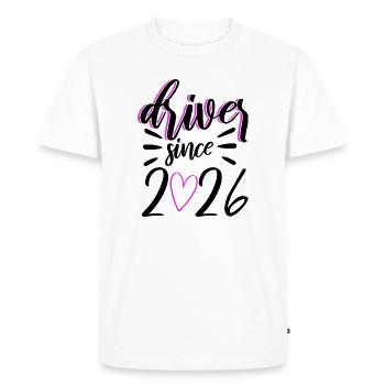 Test de conduire 2026 Test de permis de conduire - T-shirt Premium bio Homme - blanc - Devant - Nico (187cm)