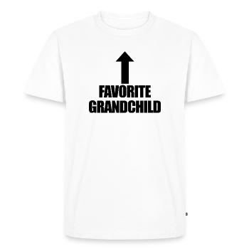 Petit-enfant préféré - T-shirt Premium bio Homme - blanc - Devant - Nico (187cm)