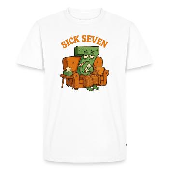 Six Seven Sick Seven - Men's Premium Organic T-Shirt - white - Front - Nico (187cm)
