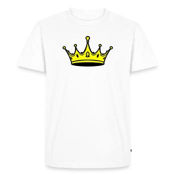 Crown Royal King - Men's Premium Organic T-Shirt - white - Front - Nico (187cm)