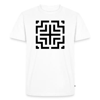 escape game - T-shirt Premium bio Homme - blanc - Devant - Nico (187cm)