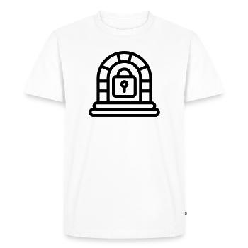 escape game - T-shirt Premium bio Homme - blanc - Devant - Nico (187cm)
