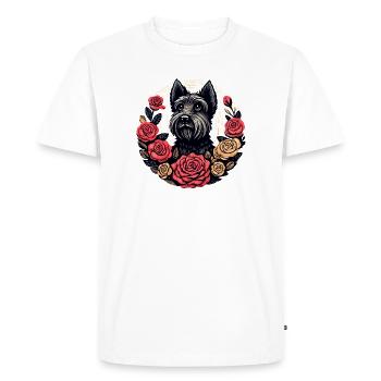 Cercle de la Rose Terrier - T-shirt Premium bio Homme - blanc - Devant - Nico (187cm)