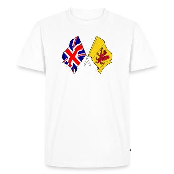 Somerset + Great Britain crossed - Men's Premium Organic T-Shirt - white - Front - Nico (187cm)