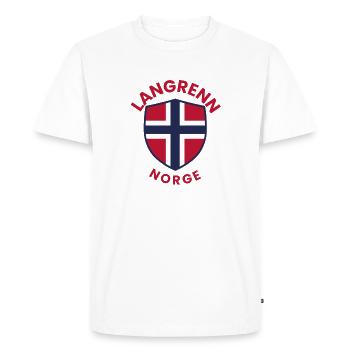 Cross-country skiing Norway emblem - Men's Premium Organic T-Shirt - white - Front - Nico (187cm)