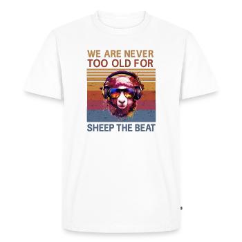 Atmosphaera rétro de mouton - T-shirt Premium bio Homme - blanc - Devant - Nico (187cm)