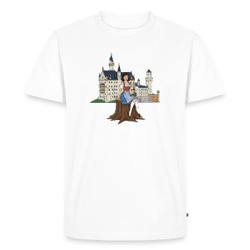 Bavarian pin-up for Neuschwanstein - Men's Premium Organic T-Shirt - white - Front - Nico (187cm)