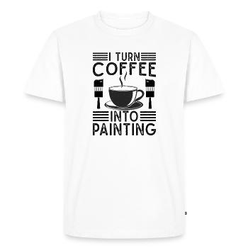 Cadeaux amusants pour les peintres en bâtiment Idées de peintres professionnels - T-shirt Premium bio Homme - blanc - Devant - Nico (187cm)
