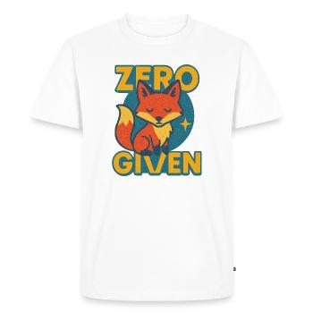 Zéro Renard Donné - T-shirt Premium bio Homme - blanc - Devant - Nico (187cm)