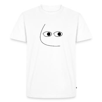 SideEye - T-shirt Premium bio Homme - blanc - Devant - Nico (187cm)