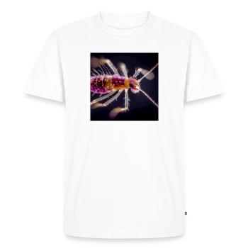 Macro des insectes néon – Conception abstraite de micro monde - T-shirt Premium bio Homme - blanc - Devant - Nico (187cm)