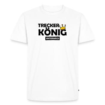 Tracteur König sur la route - Fermier - Fermier - T-shirt Premium bio Homme - blanc - Devant - Nico (187cm)