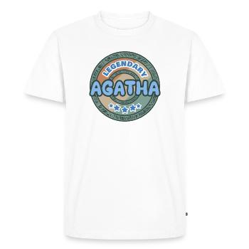 Agatha as a gift idea - Men's Premium Organic T-Shirt - white - Front - Nico (187cm)