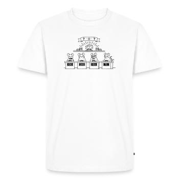 MICE Show Quiz - T-shirt Premium bio Homme - blanc - Devant - Nico (187cm)