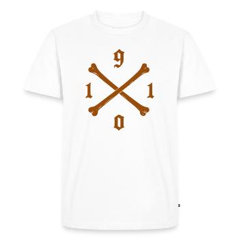 1910 Sweat à capuche, chemise, oreiller pour fan de football de St. Pauli - T-shirt Premium bio Homme - blanc - Devant - Nico (187cm)