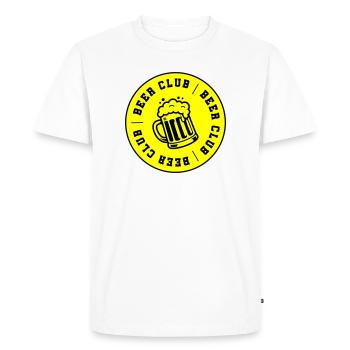 Club de Bière Club Booze - T-shirt Premium bio Homme - blanc - Devant - Nico (187cm)