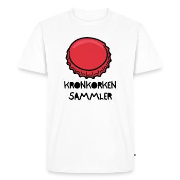Kronkorken_Sammler - Men's Premium Organic T-Shirt - white - Front - Nico (187cm)