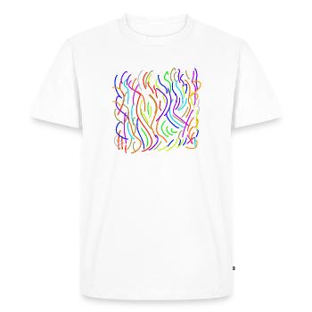 La couleur coule sur le néant - T-shirt Premium bio Homme - blanc - Devant - Nico (187cm)
