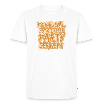 Portugal Portugal - T-shirt Premium bio Homme - blanc - Devant - Nico (187cm)