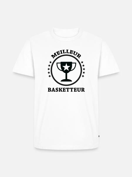 Best Basketball Player - Men's Premium Organic T-Shirt - white