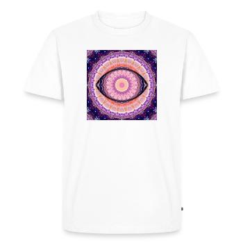 Œil de la Vérité - T-shirt Premium bio Homme - blanc - Devant - Nico (187cm)