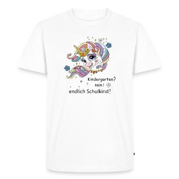 Enfin écolier - T-shirt Premium bio Homme - blanc - Devant - Nico (187cm)