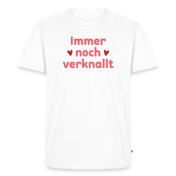 Still in love – love statement saying - Men's Premium Organic T-Shirt - white - Front - Nico (187cm)