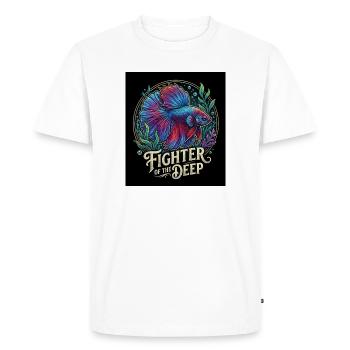 Fenêtre des profondeurs - T-shirt Premium bio Homme - blanc - Devant - Nico (187cm)