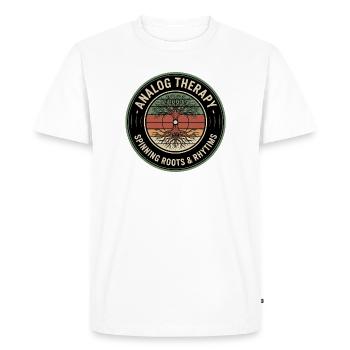 Vinyles vintage Roots rétro pour les amateurs de vinyles - T-shirt Premium bio Homme - blanc - Devant - Nico (187cm)