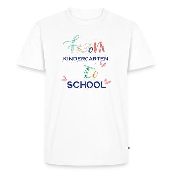 Maternelle - T-shirt Premium bio Homme - blanc - Devant - Nico (187cm)