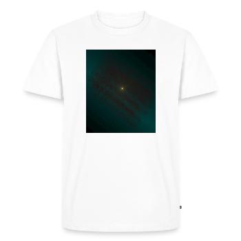 Spirale de lutte turquoise au centre - T-shirt Premium bio Homme - blanc - Devant - Nico (187cm)