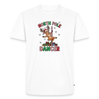 Danseuse du pôle Nord – Noël inapproprié pour - T-shirt Premium bio Homme - blanc - Devant - Nico (187cm)