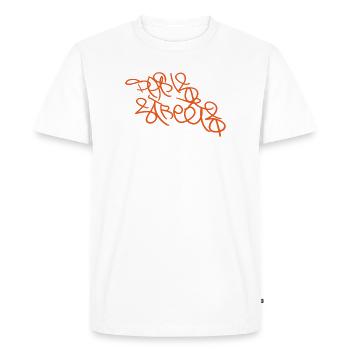 T-shirt le plus cool de Paris - T-shirt Premium bio Homme - blanc - Devant - Nico (187cm)
