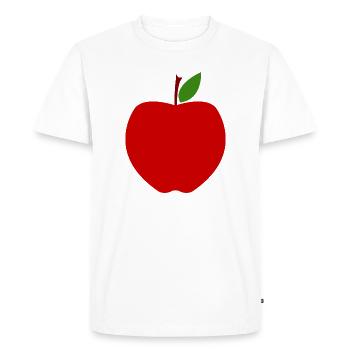 Pomme - T-shirt Premium bio Homme - blanc - Devant - Nico (187cm)