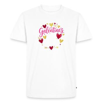 Galentine's Day Squad - Men's Premium Organic T-Shirt - white - Front - Nico (187cm)