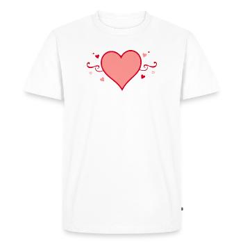 Cadeau pour la fête des mères Cadeau pour maman - T-shirt Premium bio Homme - blanc - Devant - Nico (187cm)