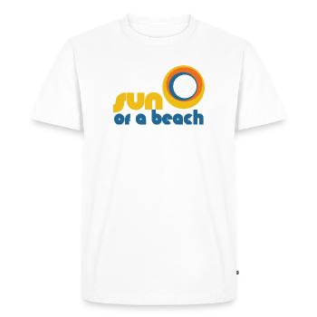 Sun of a Beach - T-shirt Premium bio Homme - blanc - Devant - Nico (187cm)