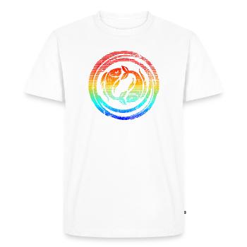 Horoscope Pisces horoscope zodiac sign - Men's Premium Organic T-Shirt - white - Front - Nico (187cm)