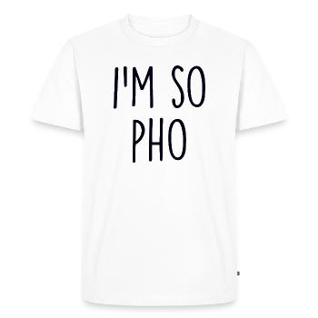 Soupe Pho - T-shirt Premium bio Homme - blanc - Devant - Nico (187cm)