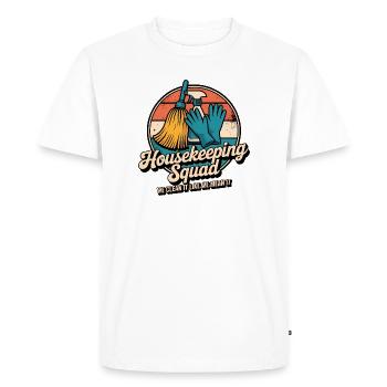 Conception de nettoyage amusante - T-shirt Premium bio Homme - blanc - Devant - Nico (187cm)
