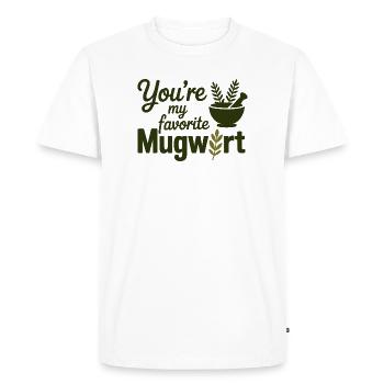 Herbalist Mugwort Specialist Professional Apparel  - Men's Premium Organic T-Shirt - white - Front - Nico (187cm)