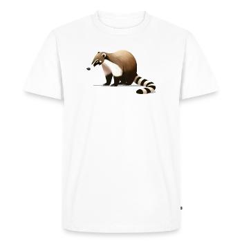 Coati - Men's Premium Organic T-Shirt - white - Front - Nico (187cm)