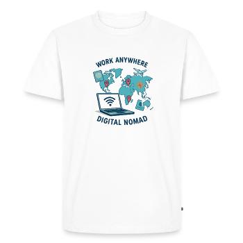 Telecommuting - telecommuting - Full Remote - Men's Premium Organic T-Shirt - white - Front - Nico (187cm)