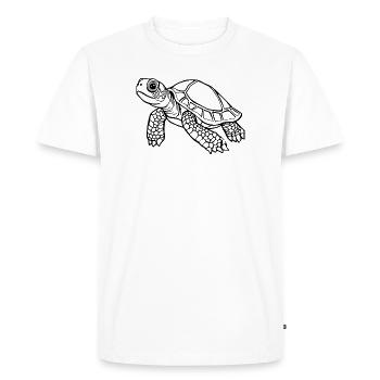 Turtle Turtles - Men's Premium Organic T-Shirt - white - Front - Nico (187cm)