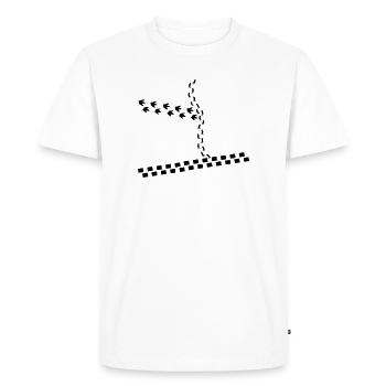 Traces - T-shirt Premium bio Homme - blanc - Devant - Nico (187cm)