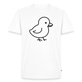 Un petit poussin mignon, adapté à Pâques - T-shirt Premium bio Homme - blanc - Devant - Nico (187cm)