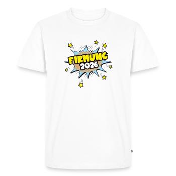 Confirmation 2026 Confirmation candidates Confirmation sacrament - Men's Premium Organic T-Shirt - white - Front - Nico (187cm)