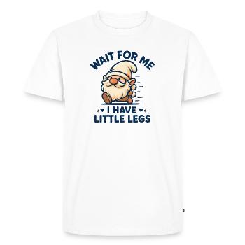 Nain nain dit un mème humoristique drôle, drôle, drôle - T-shirt Premium bio Homme - blanc - Devant - Nico (187cm)