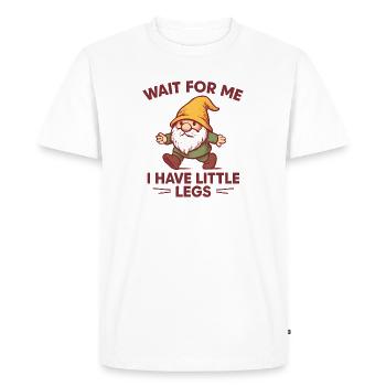 Nain nain dit un mème humoristique drôle, drôle, drôle - T-shirt Premium bio Homme - blanc - Devant - Nico (187cm)