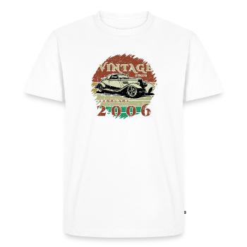 20e anniversaire - Classiques - Millésime depuis 2006 - T-shirt Premium bio Homme - blanc - Devant - Nico (187cm)